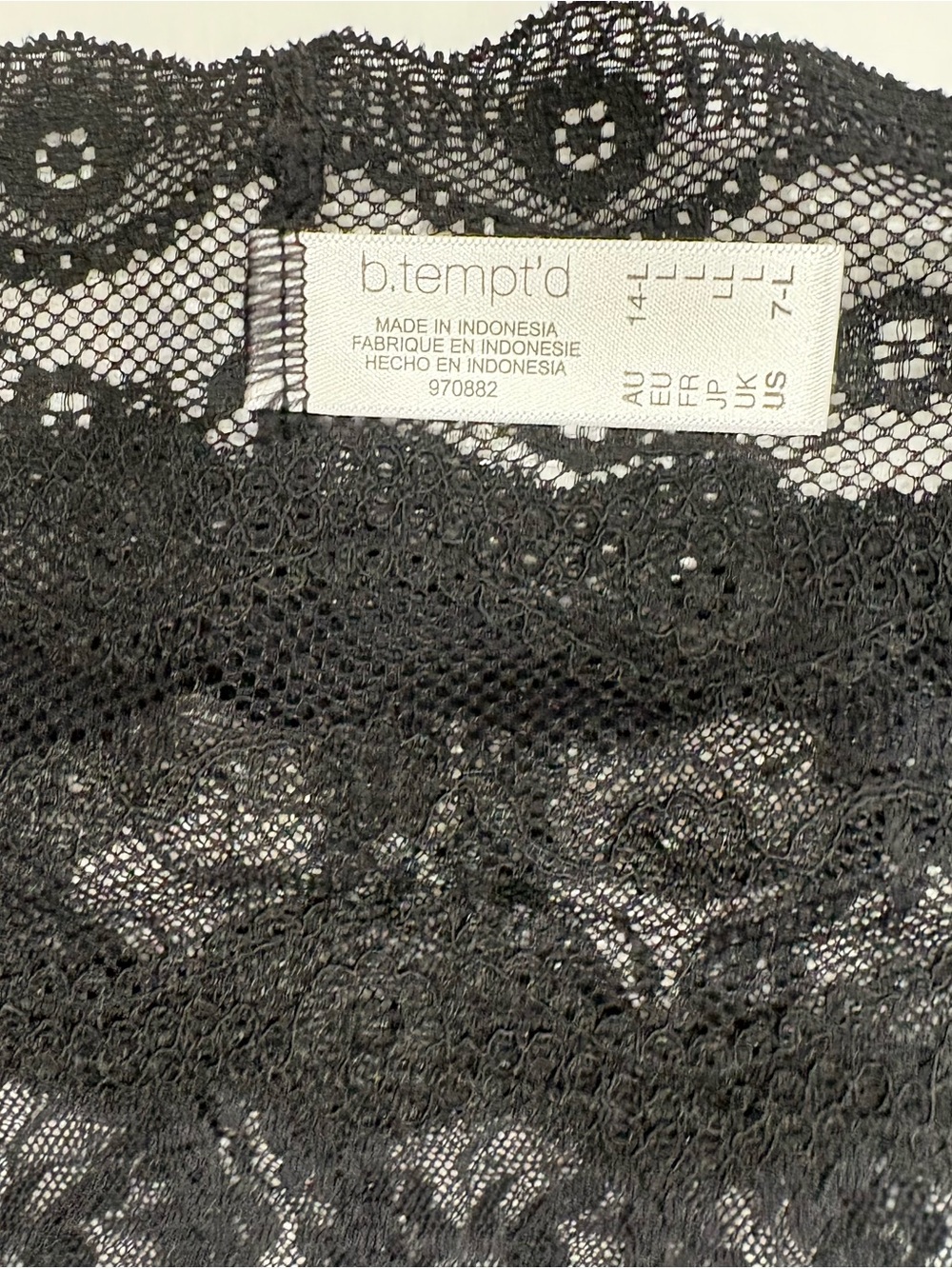 b.tempt'd by Wacoal 2X Lace Kiss High Leg Panty L - Picture 2 of 8